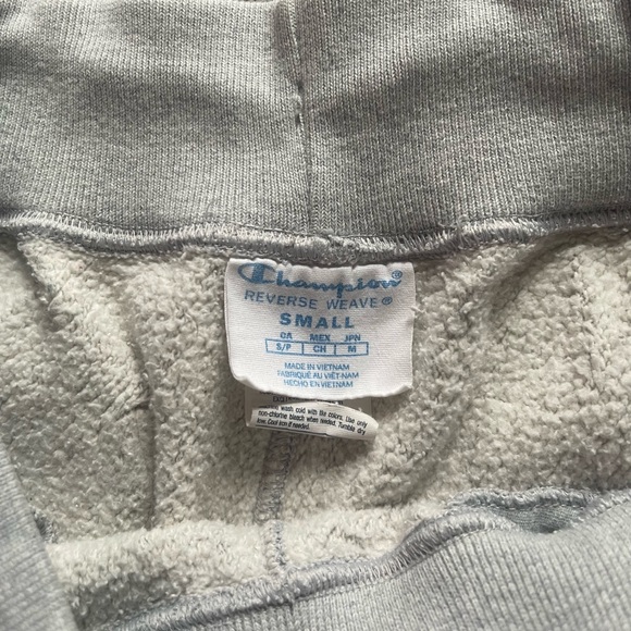 CHAMPION REVERSE WEAVE Grey & White Sweatpants Unisex Size Mens S/ Women's Med - Picture 7 of 15